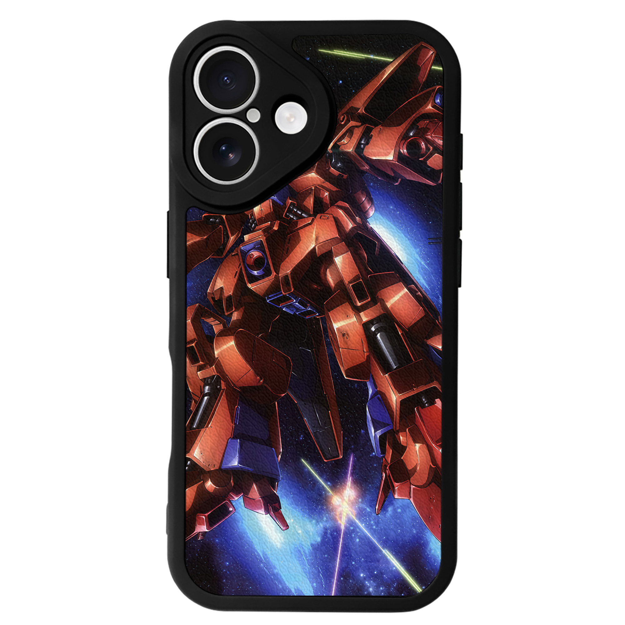 （画像用） 機動戦士ガンダム Mobile Suit Gundam 【iPhone 16シリーズ対応】シリコンスマホケース（レザー調） 材質：シリコン